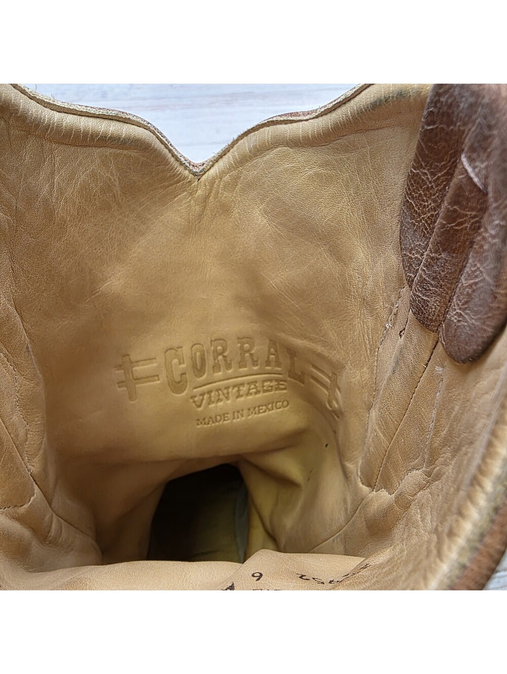 Corral Vintage Womens Brown Turquoise Country Rodeo Western Boots 6M A1952 - Picture 11 of 11